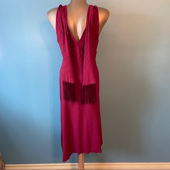 Smart set women’s fuchsia asymmetrical  dress in size‎ medium - Picture 4 of 9